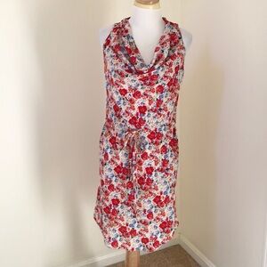 Rachel Rachel Roy XS red floral cowl dress.
